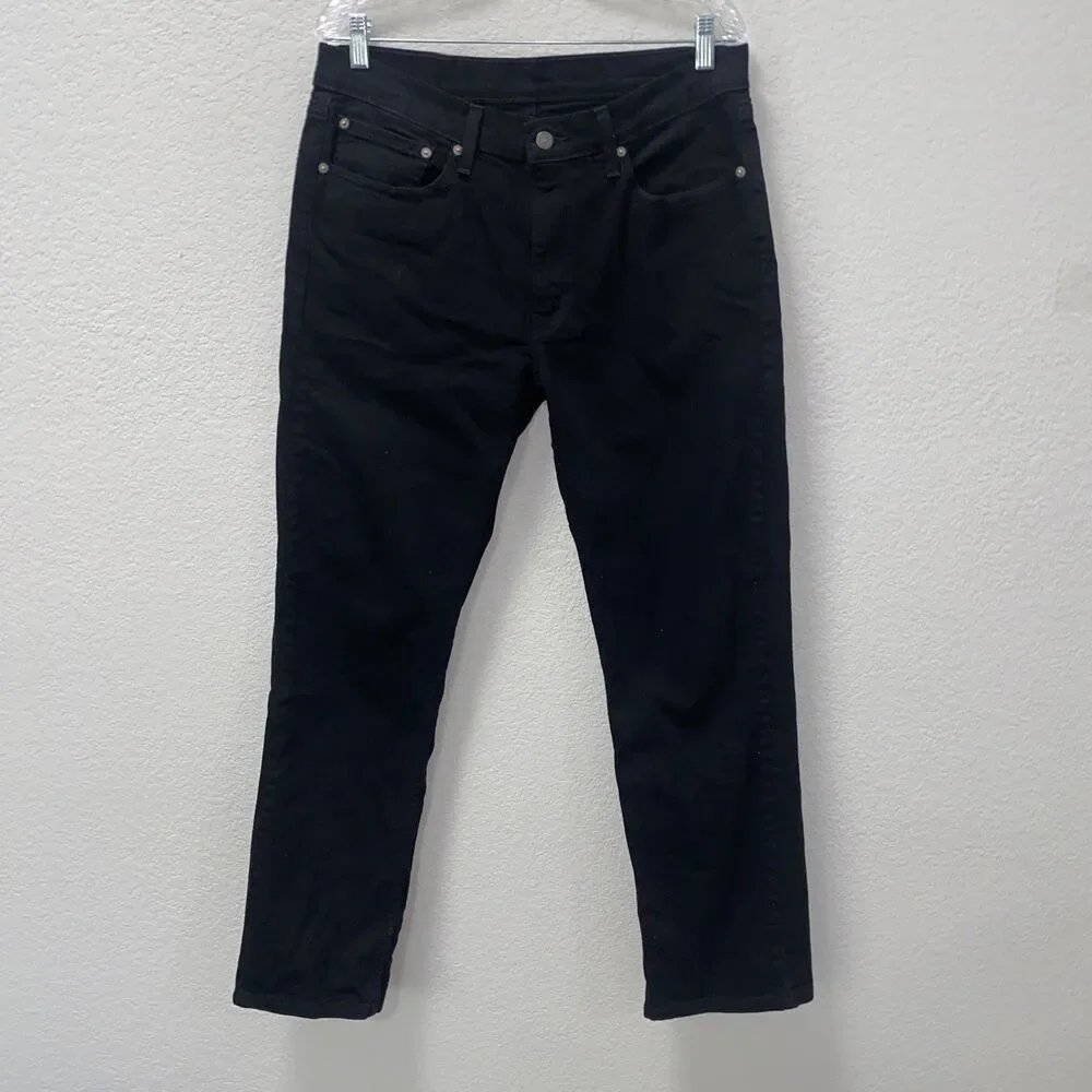 Levi's Men's 514 Straight Fit Cut Jeans Black 34 x 32